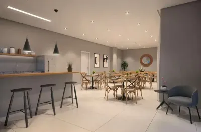 Apartamento novo e mobiliado de 35m² para locação, vila nair, são paulo, sp. com 1 dormitório, sala, sacada, 1 vaga de garagem.