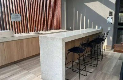 Studio de 25m² mobiliado à venda, indianópolis, são paulo, sp. 1 suíte, cozinha integrada e equipada, varanda, escritório.