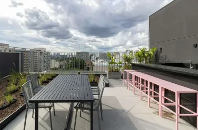 Studio de 24m² novo à venda, indianópolis, são paulo, sp. com dormitório/sala, 1 banheiro, próximo shopping ibirapuera.