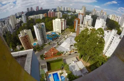 Cobertura duplex de 366m² para locação e venda, semi mobiliado localizado na vila andrade, são paulo, sp. com 3 dormitórios, 5 vagas para auto.