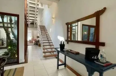 Casa alto padrão mobiliado de 468m² à venda, balneário praia do pernambuco, guarujá, sp. com 5 suítes, de frente para praia.