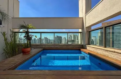 Cobertura duplex 3 dormitorios 3 suites 4 vagas  à venda, brooklin paulista, são paulo, sp