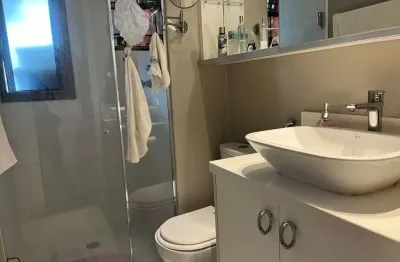 Apartamento mobiliado de 82m² à venda, cantinho do céu, são paulo, sp. com 1 suíte, salas, cozinha americana, 2 vagas.