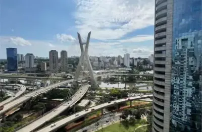 Lindo apartamento mobiliado, com 63m², à venda, cidade monções, são paulo, sp