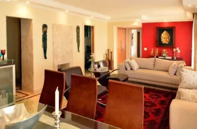 Apartamento de 190m² à venda, mobliado, localizado em perdizes, são paulo, sp. com 3 suítes,  lareira, 4 vagas para auto.