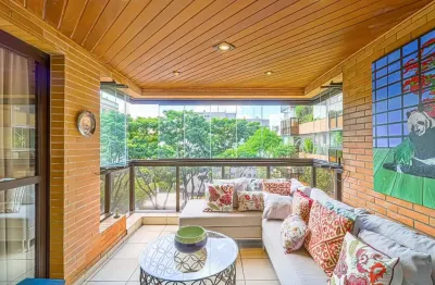 Apartamento de 170m² para locação, mobiliado, localizado no jd. guedala morumbi, são paulo, sp. mobiliado com 3 dormitórios sendo 3 suítes  3 vagas para auto.