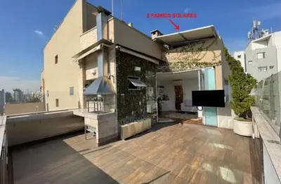 Cobertura duplex de 121m² à venda, campo belo, são paulo, sp com 3 dormitórios sendo 1 suíte, sala de jantar e de tv, 2 banheiros, 2 vagas para auto
