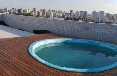 Cobertura de 300m² para locação, vila leopoldina, são paulo, sp com 4 suítes  4 vagas de garagem,  ar-condicionado, churrasqueira, copa, piscina privativa