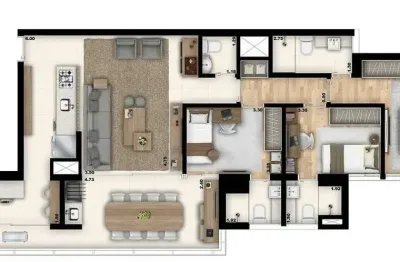 Apartamento à venda 3 quartos, 3 suites, 104m², vila romana, são paulo - sp | marcco vila romana