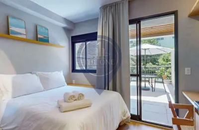 Apartamento de luxo no jardim das bandeiras: 1 quarto, 1 suíte, 1 banheiro, 38m² - venda ou locação em são paulo-sp!