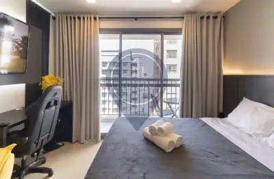 Studio de luxo no ipiranga: 1 quarto, 2 salas, 1 banheiro, 1 vaga de garagem, 25m² de área em são paulo-sp