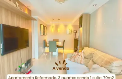 Lindo apartamento com 3 quartos, suíte e área de lazer completa