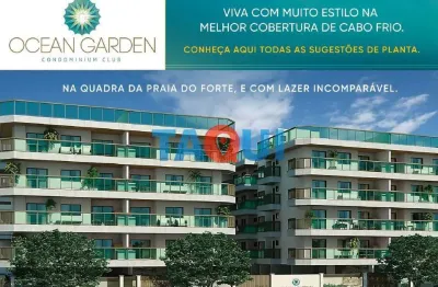 Lançamento na praia do forte, coberturas, cabo frio - rj
