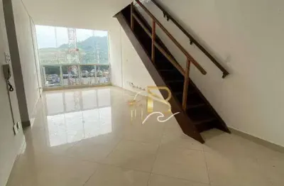 Cobertura com 3 dormitórios, 147 m² - venda por r$ 850.000,00 ou aluguel por r$ 4.500,00/mês - pitangueiras - guarujá/sp