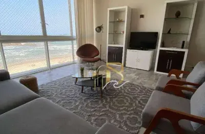 Apartamento com 5 dormitórios para alugar, 220 m² por r$ 7.500,00/mês - pitangueiras - guarujá/sp