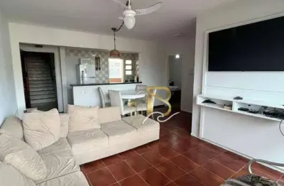 Apartamento com 2 dormitórios, 81 m² - venda por r$ 360.000,00 ou aluguel por r$ 3.000,00/mês - enseada - guarujá/sp