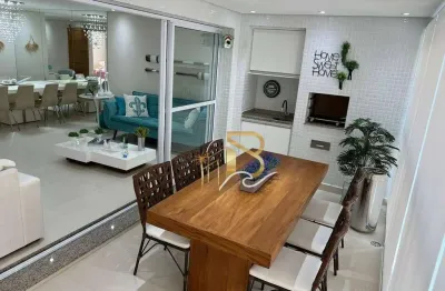 Apartamento com 3 dormitórios à venda, 125 m² por r$ 1.500.000,00 - pitangueiras - guarujá/sp