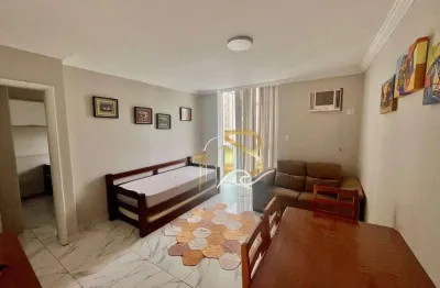 Apartamento com 1 dormitório à venda, 55 m² por r$ 360.000,00 - pitangueiras - guarujá/sp