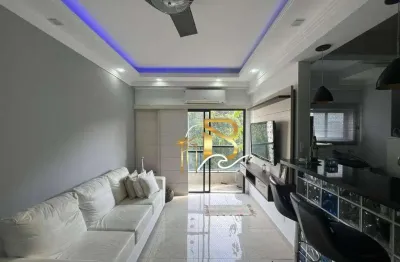Apartamento com 3 dormitórios à venda, 90 m² por r$ 650.000 - pitangueiras - guarujá/sp
