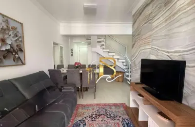 Cobertura com 3 dormitórios à venda, 195 m² por r$ 1.100.000 - pitangueiras - guarujá/sp