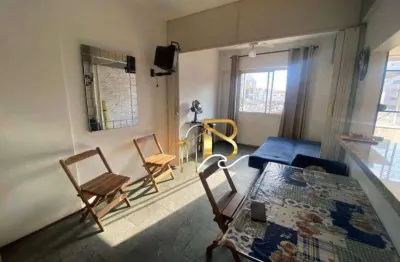 Apartamento com 1 dormitório à venda, 55 m² por r$ 235.000 - enseada - guarujá/sp