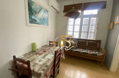 Apartamento com 1 dormitório à venda, 64 m² por r$ 280.000 - pitangueiras - guarujá/sp