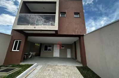 Espetacular sobrado à venda em curitiba-pr, bairro campo comprido: 3 quartos, 1 suíte, 2 salas, 2 banheiros, 2 vagas, 158m²