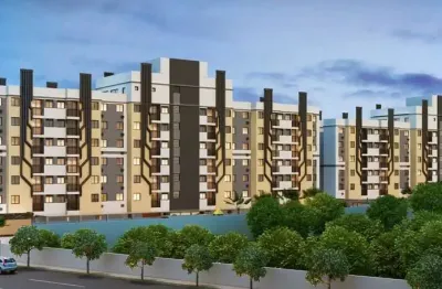Apartamento à venda em curitiba-pr, cidade industrial: 2 quartos, 1 vaga, 44,39 m² de área