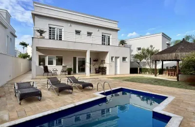 Sobrado em condomínio panorama residence com piscina em indaiatuba - chácara belvedere - 4 suítes