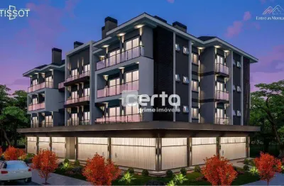 Apartamento com 1 dormitório à venda, 51 m² - gramado/rs
