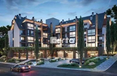 Apartamento com 1 dormitório à venda, 46 m² - dutra - gramado/rs