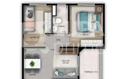 Apartamento com 2 quartos para venda, vila maria baixa, são paulo