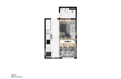 Apartamento studio de 30m², à venda, ao lado do metrô jardim são paulo