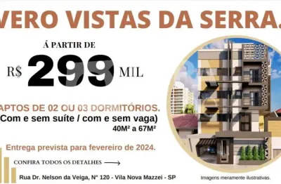 Apartamento com 2 dormitórios á venda na vila nova mazzei