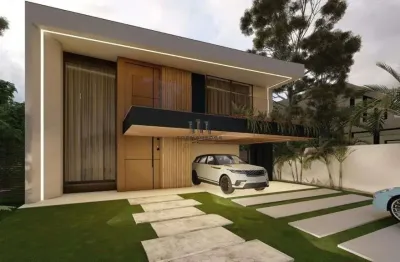 Casa em obras em alphaville vespasiano, 4 quartos, piscina, sauna e gourmet em l