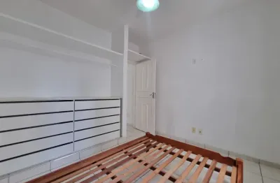 Apartamento para locação no gonzaga – 1 quadra da praia! semi mobiliado
