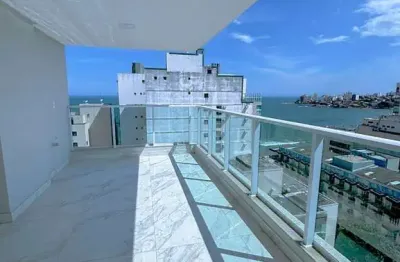 Vista para o mar! apartamento de 3 quartos na avenida oceânica