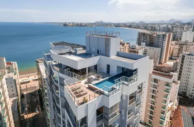 Apartamento 3 quartos (3 suíte) na praia do morro – vista para o mar e lazer completo na cobertura