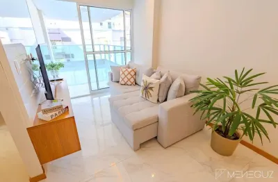Exclusividade e sofisticação no villa oceânica: seu apartamento de 3 quartos, finamente mobiliado, com lazer completo na cobertura e a poucos passos d