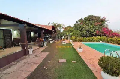 Chácara com 3 dormitórios à venda, 1200 m² por r$ 730.000 - cariobinha - americana/sp