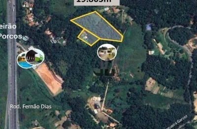 Terreno à venda, 19863 m² por r$ 1.000.000,00 - ribeirão dos porcos - atibaia/sp