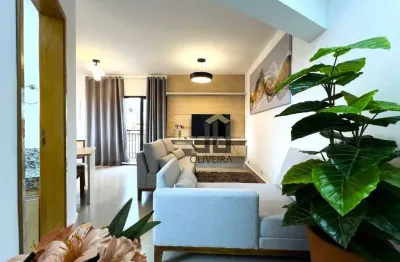 Apartamento com 1 dormitório para alugar, 42 m² por r$ 3.000/mês - jardim alvinópolis - atibaia/sp