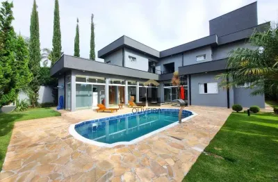 Casa com 6 dormitórios à venda, 462 m² por r$ 3.700.000,00 - condominio porto atibaia - atibaia/sp