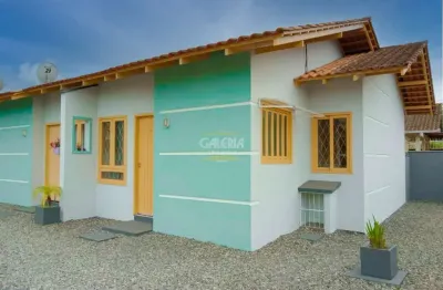 Casa geminada no aventureiro com 2 quartos para locação, 45 m²