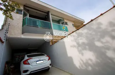 Casa para venda em santo andré, vila linda, 3 dormitórios, 1 suíte, 3 banheiros, 2 vagas