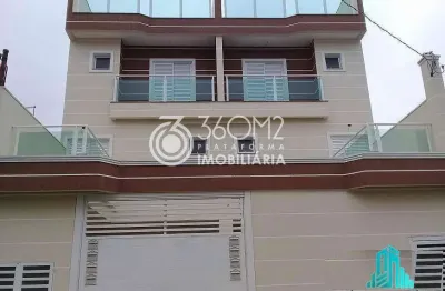 Cobertura para venda em santo andré, parque oratório, 2 dormitórios, 1 suíte, 3 banheiros, 1 vaga