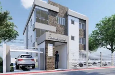 Apartamento em construção à venda na nova brasília em imbituba – 2 dormitórios, sacada com churrasqueira e 73,40 m²