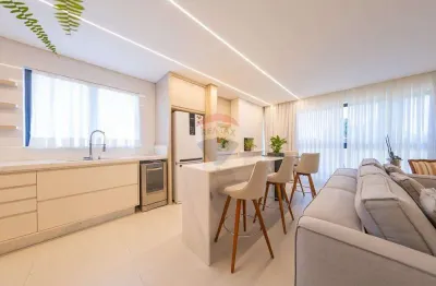 Apartamento 100% mobiliado, 01 suíte + 02 quartos, bairro neva