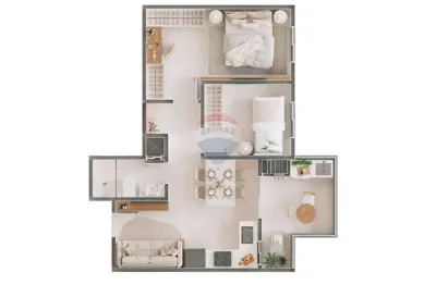 Apartamento com 2 quartos à venda na Rua Manaus, 2160, Cancelli, Cascavel