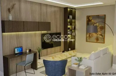 Apartamento à venda, 2 quartos, 1 suíte, 1 vaga, laranjeiras - uberlândia/mg